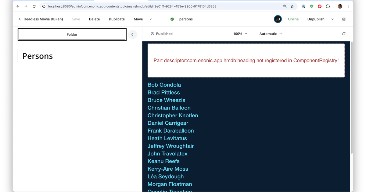 Parts - Enonic Developer Portal
