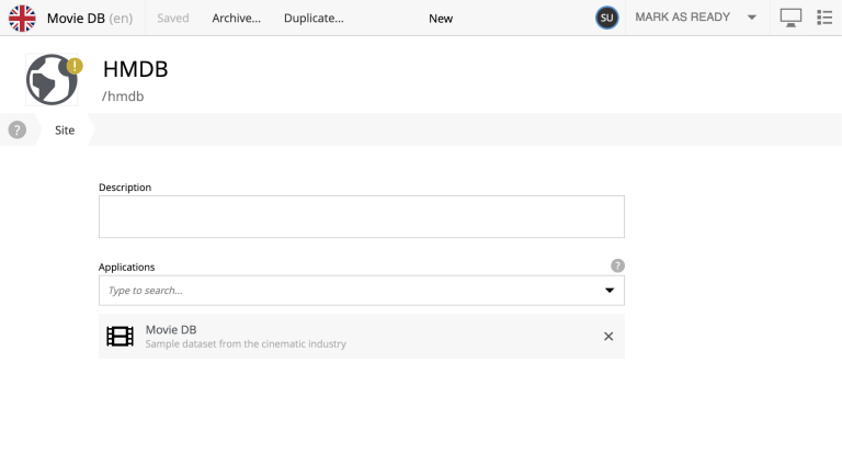 content studio create site