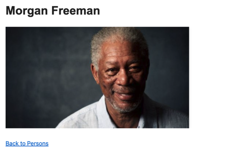 Person rendering with query and view morgan freeman render